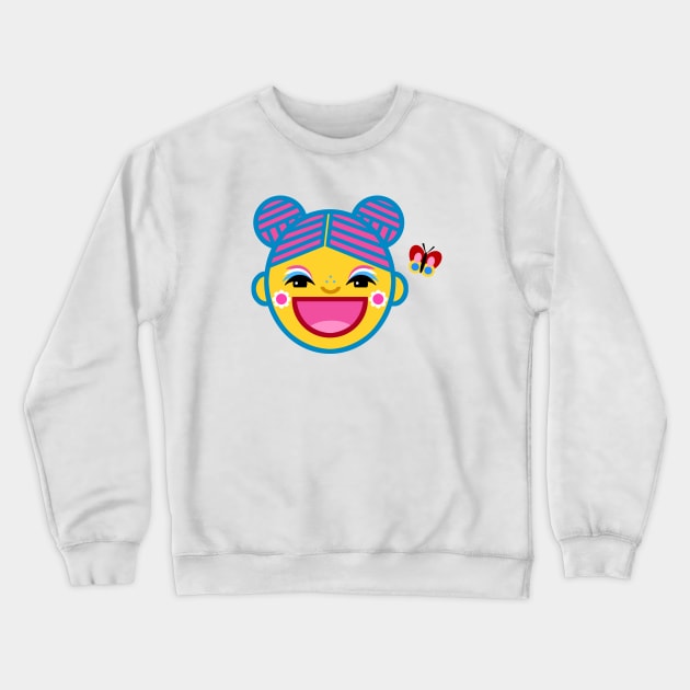 Happy Face Crewneck Sweatshirt by AdrianaStore